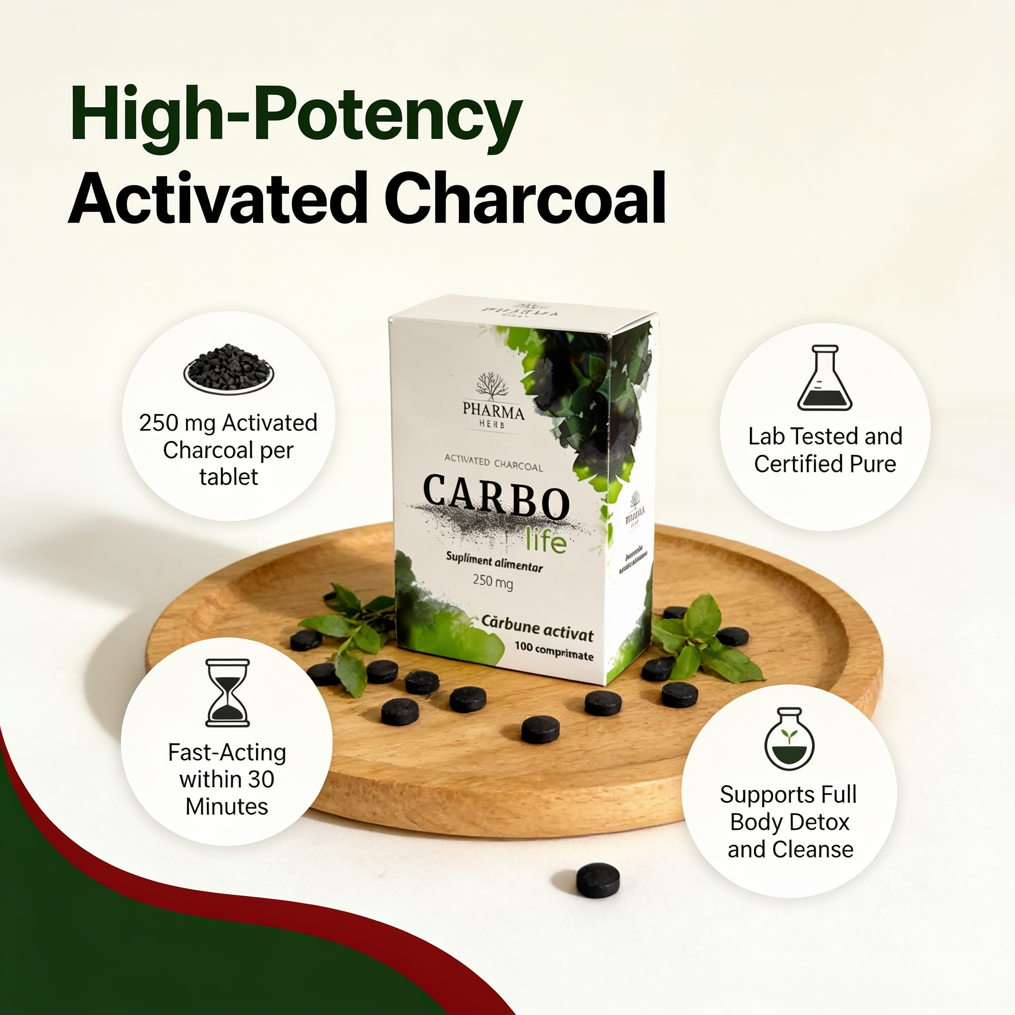 High potency Carbo-Life activated charcoal