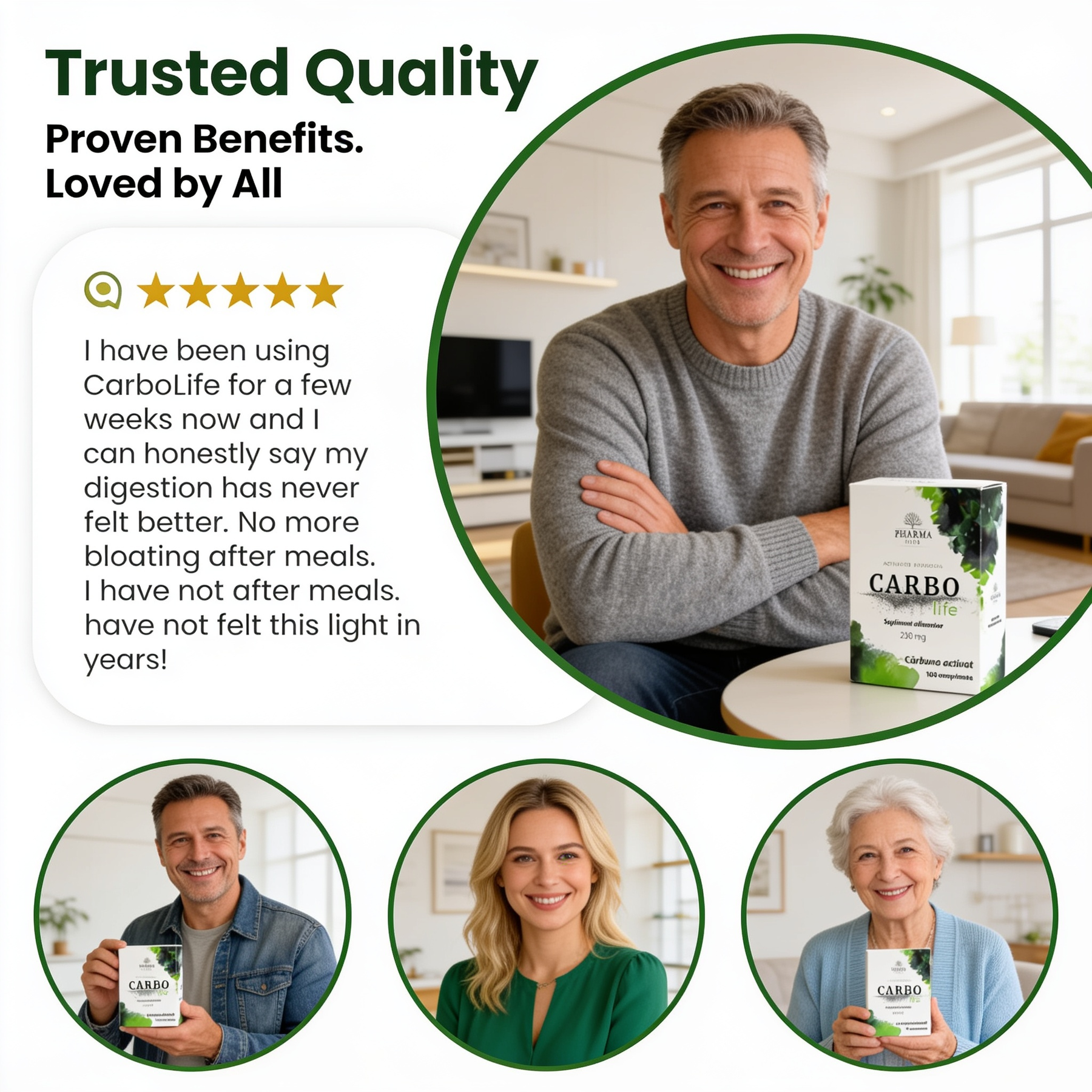 Carbo Life - Premium Activated Charcoal Tablets